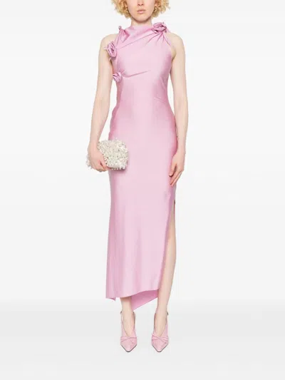 Coperni Asymmetric Flower Maxi Dress