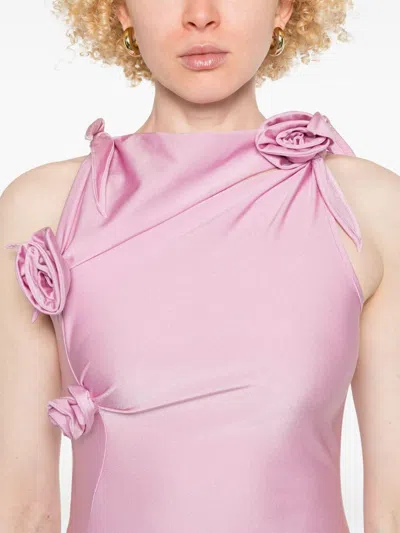 Coperni Asymmetric Flower Maxi Dress