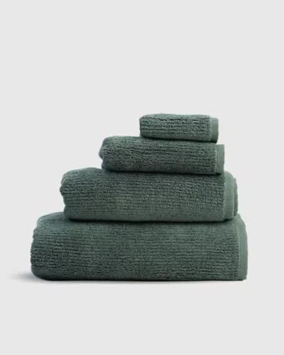 Teema Towels Luxe Bath Towels In Jade, Full Set In Green