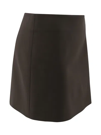 P.a.r.o.s.h High-waisted Knee Length And Midi Skirts In Black