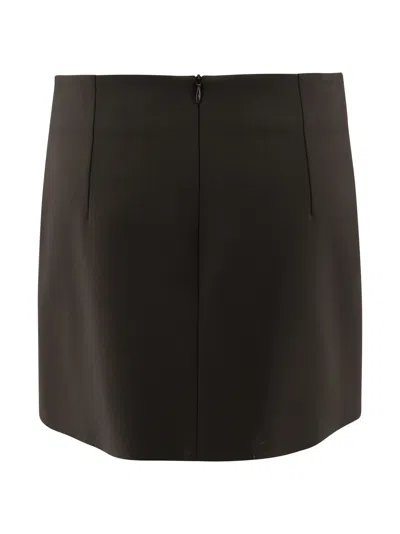P.a.r.o.s.h High-waisted Knee Length And Midi Skirts In Black