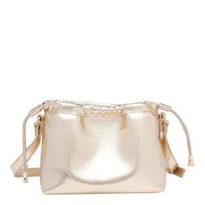 Apc Mini Ninon Drawstring Shoulder Bag In Metallic