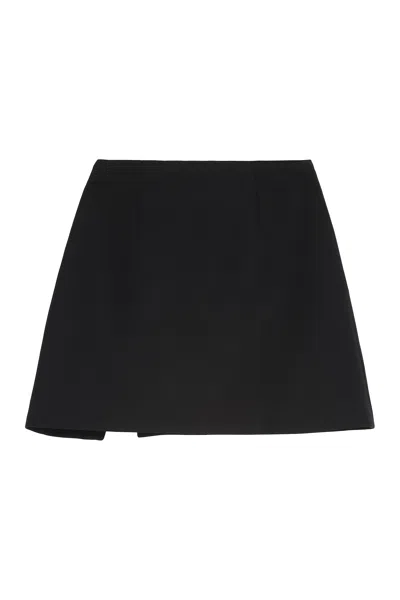 Self-portrait Crystal-embellished A-line Miniskirt