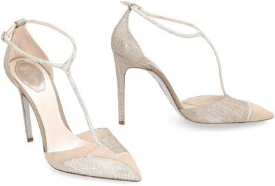 René Caovilla Karung Pointy-toe Pumps