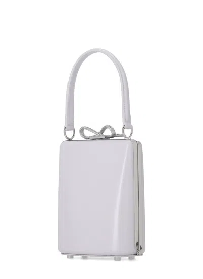 Self-portrait Leather Hand Bag In White