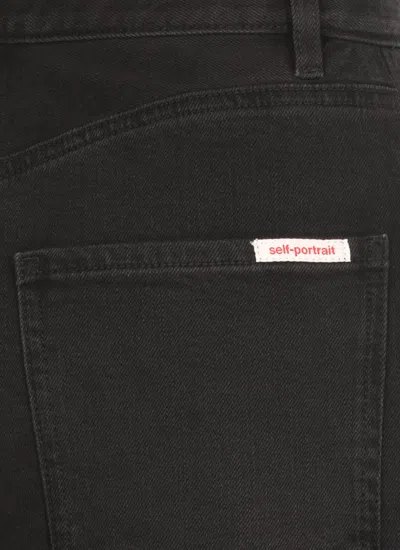 Self-portrait Self Portrait Straight Jeans With Bows
