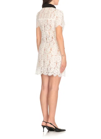 Self-portrait Floral Lace Mini Shirtdress