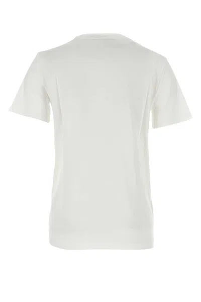 Prada Cotton Crew Neck T-shirt In White