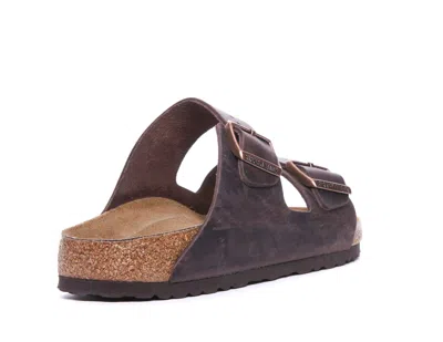 Birkenstock Arizona Vegan Buckle-strap Sandals In Brown