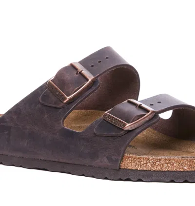 Birkenstock Arizona Vegan Buckle-strap Sandals In Brown