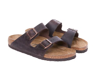 Birkenstock Arizona Vegan Buckle-strap Sandals In Brown