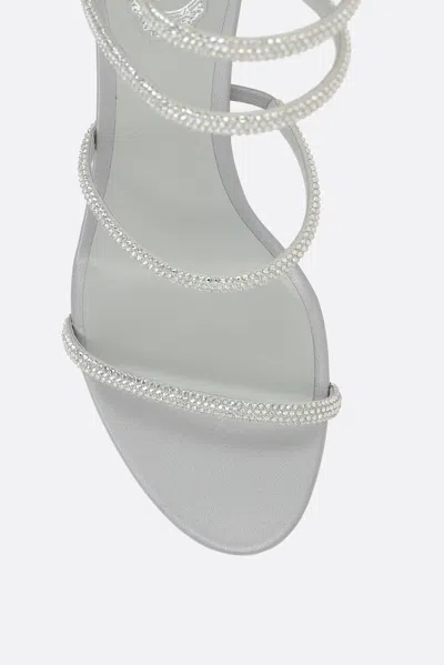 René Caovilla Rene Caovilla Cleo Ankle Strap Embellished Sandals In Gray