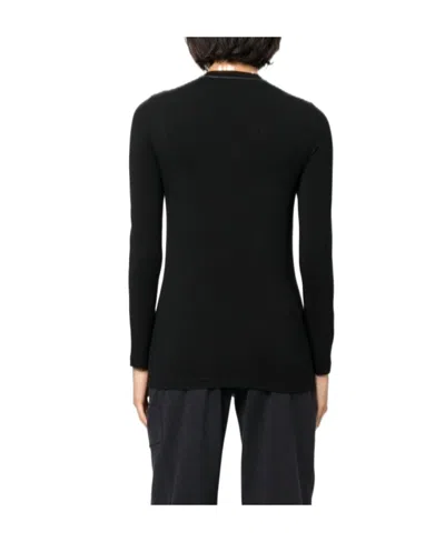 Brunello Cucinelli Long-sleeve Cotton T-shirt In Black