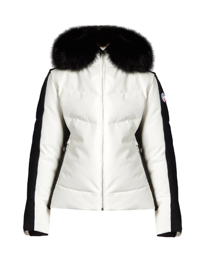 Fusalp Gardena Ii Fur-trimmed Hooded Ski Jacket In White