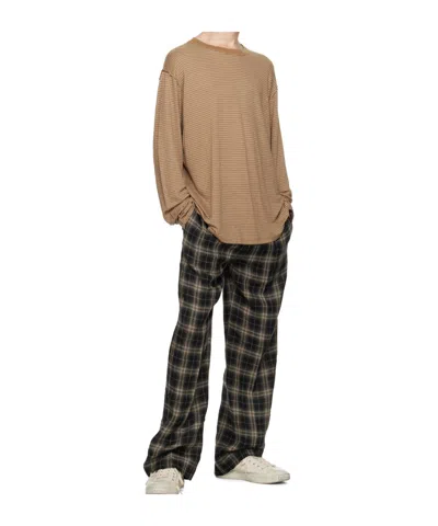 Hope Brown Exposed Seam Long Sleeve T-shirt In Brown