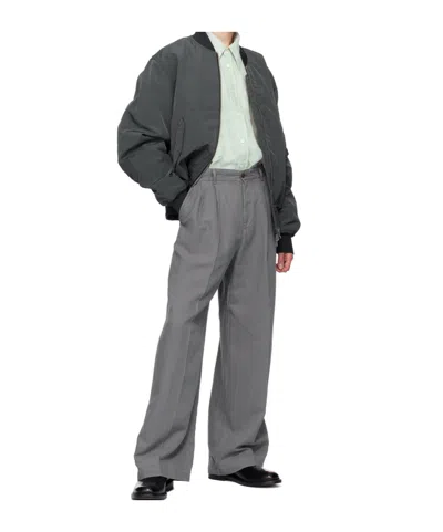 Hope Green Linen Shirt In Gray