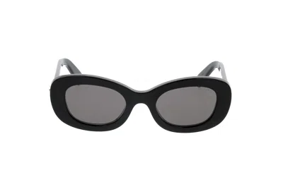 Bvlgari Bulgari Oval Frame Sunglasses In Black