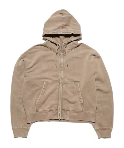 Hope Bubble Zip Hoodie In Brown