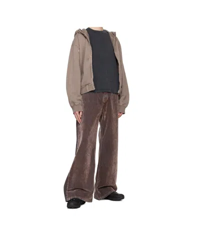 Hope Bubble Zip Hoodie In Brown