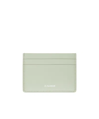 Jil Sander Green Credit Card Holder In Green