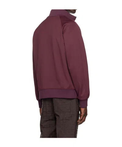 Ferragamo Track Jacket With Contrasting Stripe In Multi