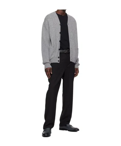 Ferragamo Straight-leg Pleated Trousers In Black