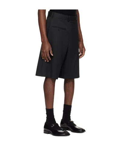 Mm6 Maison Margiela Black Pocket Shorts In Black