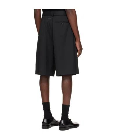 Mm6 Maison Margiela Black Pocket Shorts In Black