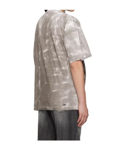 We11 Done Gray Muddy 4 Sleeves T-shirt In Multi