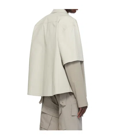 We11 Done Gray Layered Shirt In Multi