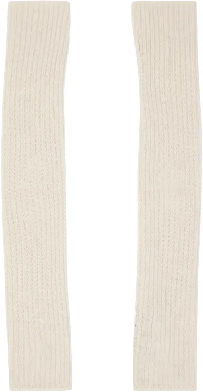 Rick Owens Off-white Hollywood Rasato Knit Arm Warmers