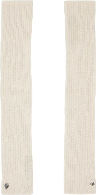 Rick Owens Off-white Hollywood Rasato Knit Arm Warmers