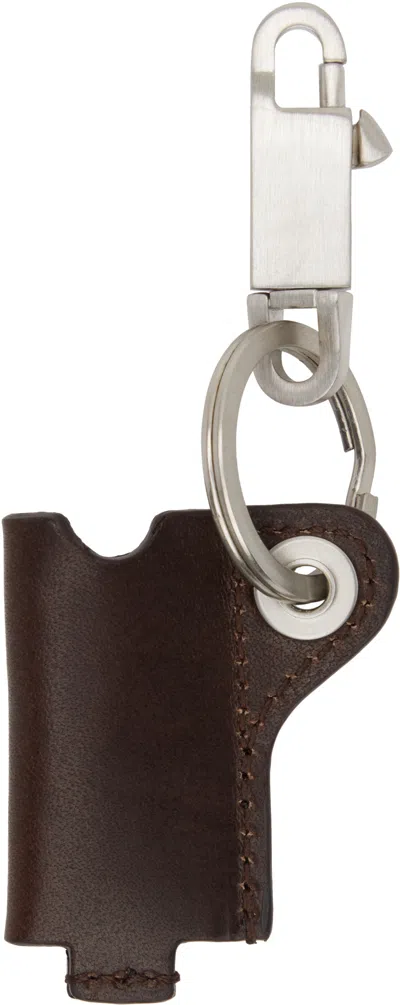 Rick Owens Silver Hollywood Mini Lighter Holder Keychain
