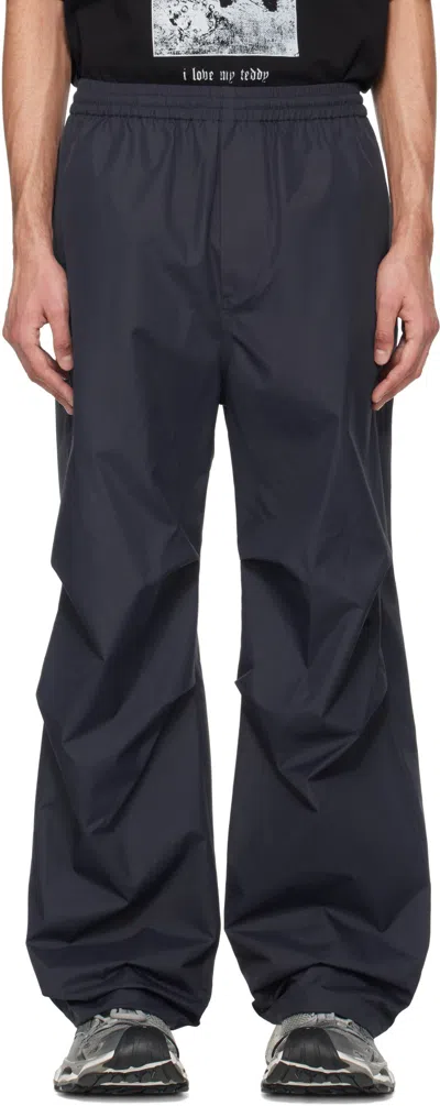 We11 Done Logo Track Pants In Black