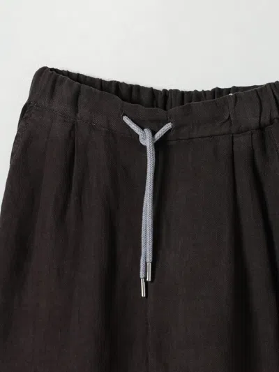 Brunello Cucinelli Drawstring Casual Pants In Animal Print