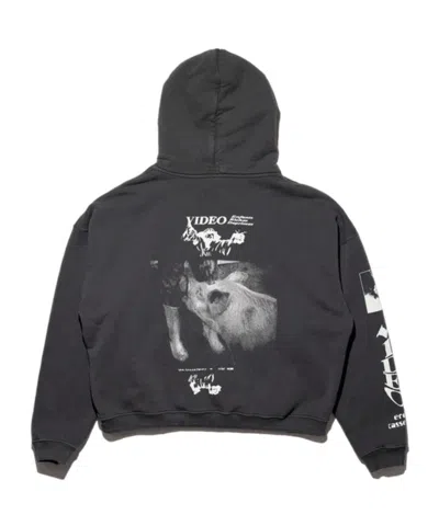Enfants Riches Deprimes Dark Grey Hoodie With Print In Gray