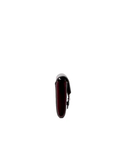 Roger Vivier Belle Vivier Wallet On Chain In Patent Leather In Brown