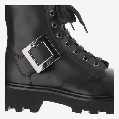 Roger Vivier Lace-up Martin Boots