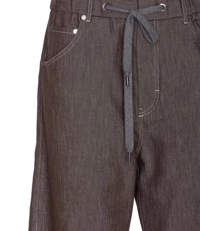 Brunello Cucinelli Trousers Wide Leg Drawstring Waist