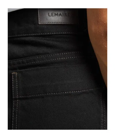 Lemaire Curved-leg Tailored Trousers In Black