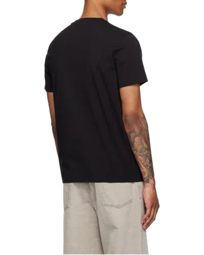 Moncler Soft Cotton Short Sleeve Crew Neck T-shirt In Black