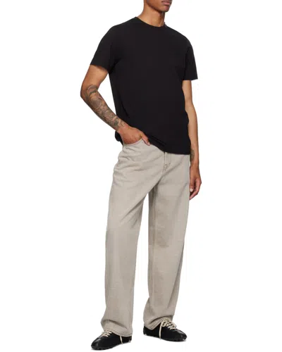 Moncler Soft Cotton Short Sleeve Crew Neck T-shirt In Black