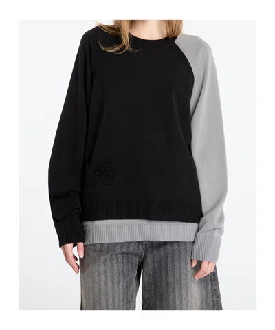 Y-3 U Logo Crew Neck In Black