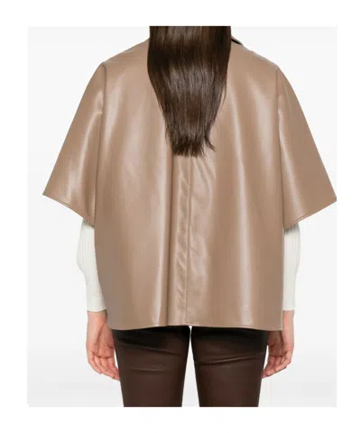 Max Mara Short Sleeve Reversible Jacket In Neutral