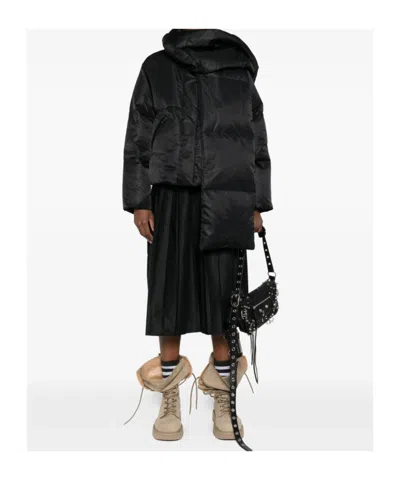 Mm6 Maison Margiela Quilted Down Jacket In Black