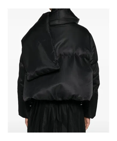 Mm6 Maison Margiela Quilted Down Jacket In Black
