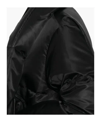 Mm6 Maison Margiela Quilted Down Jacket In Black