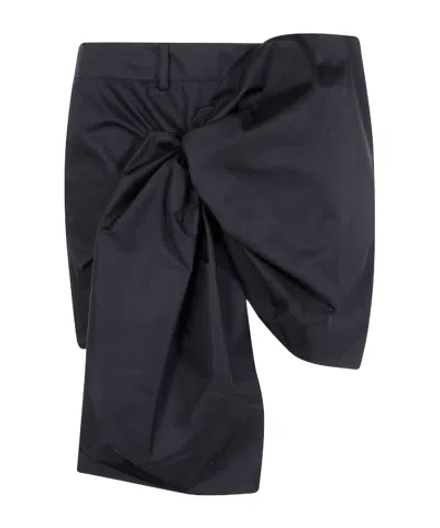 N°21 Mini Skirt With Bow In Blue