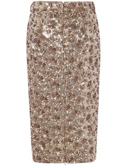 N°21 Pencil Skirt Clothing In Gold