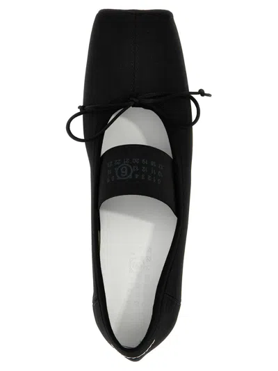 Mm6 Maison Margiela Mm6 By Maison Margiela Ballet Flats With Signature Bow Detail In Black